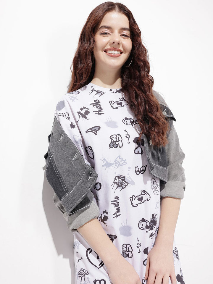 DressBerry Comfort Calling Printed Paradise T-shirt Dress