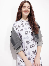 DressBerry Comfort Calling Printed Paradise T-shirt Dress