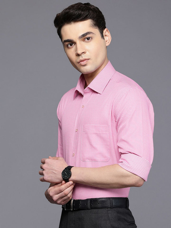 Raymond Pure Cotton Slim Fit Textured Formal Shirt