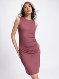 DressBerry Urban Goddess Ribbed Ruched Bodycon Dress