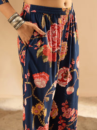 Indo Era Women Floral Printed Regular Kurta with Palazzos