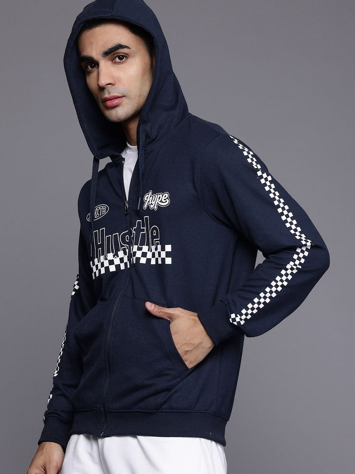 HRX by Hrithik Roshan Typography Moto Printed Hooded Sweatshirt