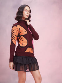 DressBerry Acrylic Self-Design Pullover