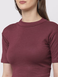 KLOTTHE Women Maroon Solid Co-Ords