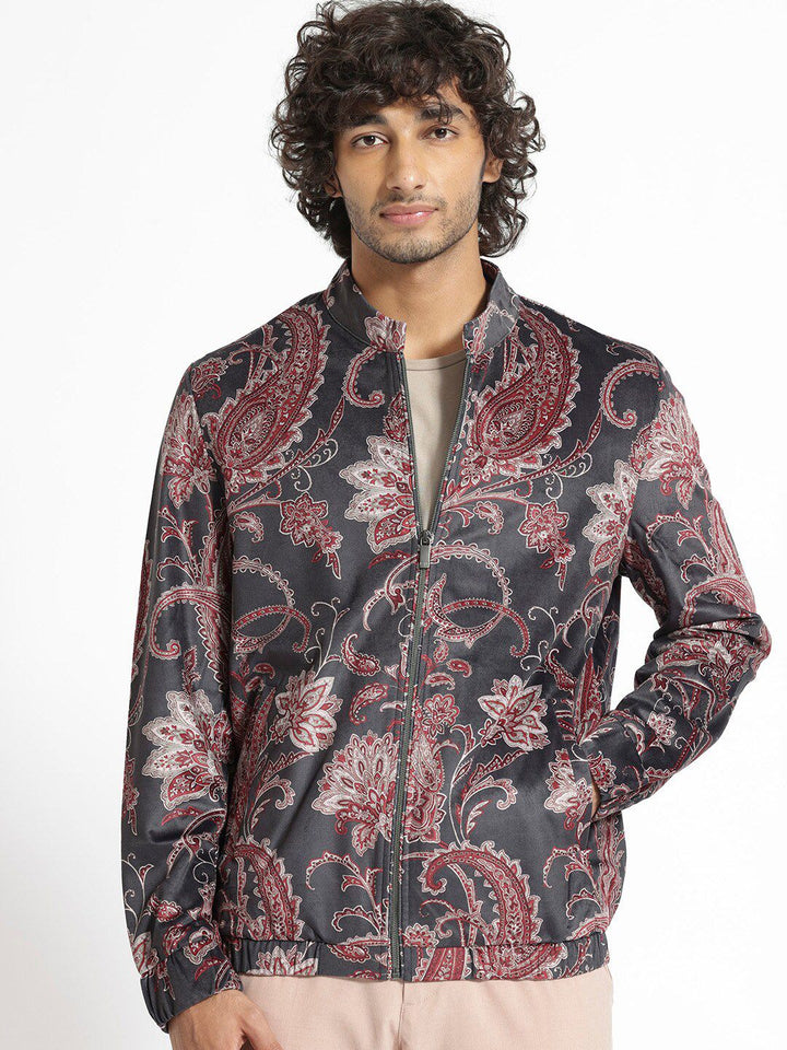 RARE RABBIT Men Dalia Tailored Fit Floral Printed Jacket