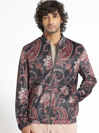 RARE RABBIT Men Dalia Tailored Fit Floral Printed Jacket