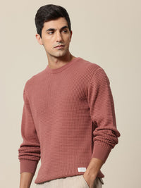 Mr Bowerbird Pure Cotton Self-Design Pullover Sweater