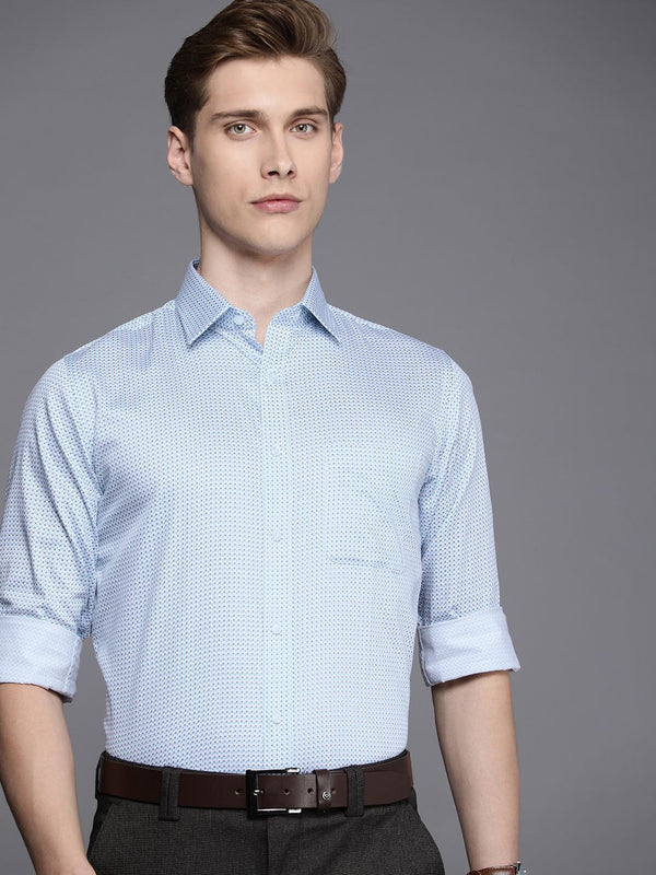 Raymond Pure Cotton Slim Fit Floral Printed Formal Shirt