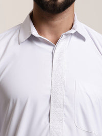 SOJANYA Shirt Collar Pure Cotton Pathani Kurta With Salwar