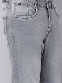 Highlander Men Grey Tapered Fit Mid-Rise Clean Look Jeans Regingable