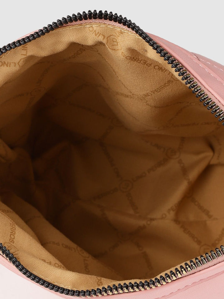 Lino Perros Women Pink Quilted Sling Bag