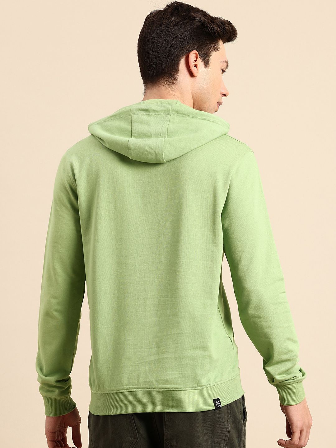 Being Human Pure Cotton Brad Logo Printed Hooded Sweatshirt