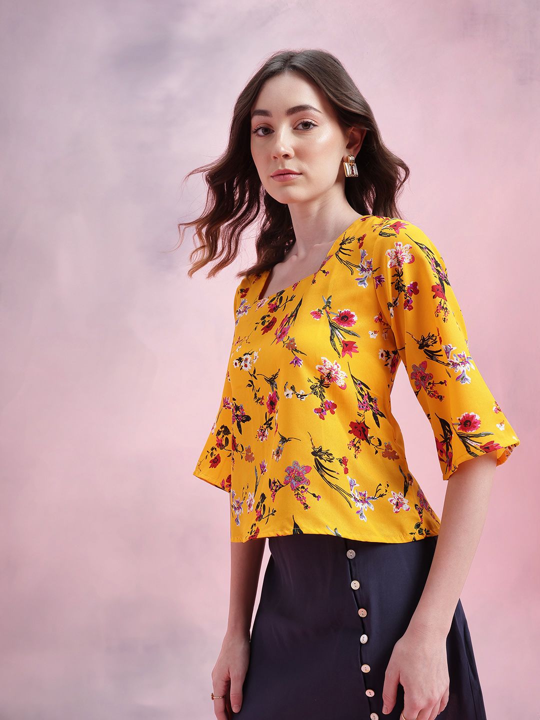 DressBerry Floral Print Top