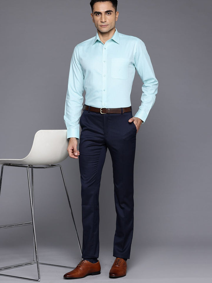 Raymond Pure Cotton Textured Slim Fit Formal Shirt