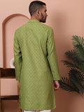 Jompers Men Woven Design Kurtas