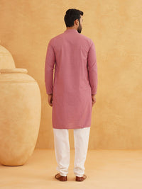 SOJANYA Geometric Embroidered Thread Work Cotton Straight Kurta