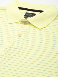 Park Avenue Striped Polo Collar Slim Fit T-shirt