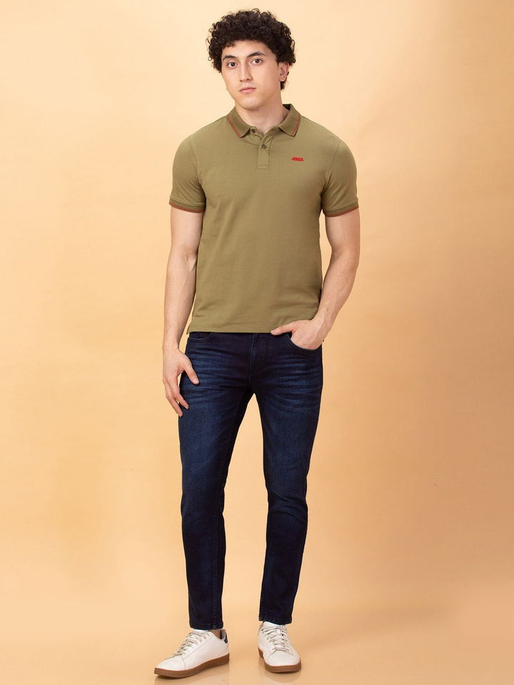 Being Human Men Polo Collar T-shirt