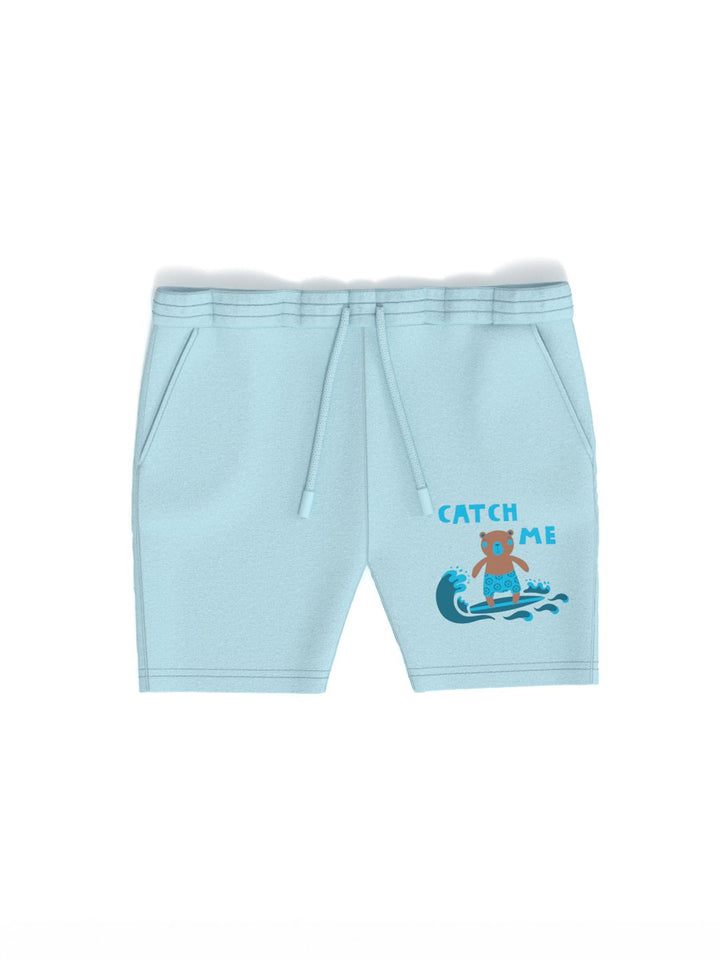 Nauti Nati Boys' Pack of 2 Cotton Graphic Print Badged Shorts