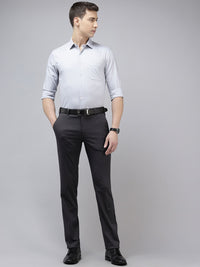 Park Avenue Men Textured Slim Fit Trousers