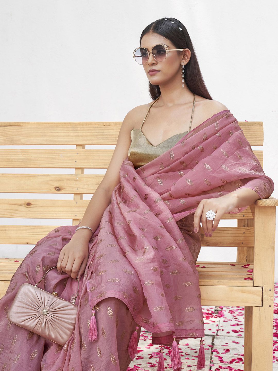 Tikhi Imli Woven Design Saree