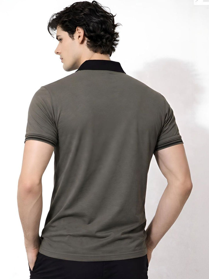 ADRO Men Polo Collar T-shirt