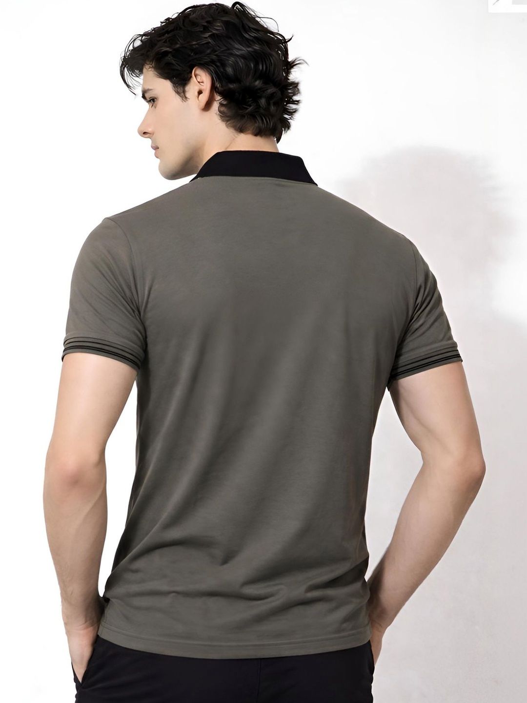 ADRO Men Polo Collar T-shirt