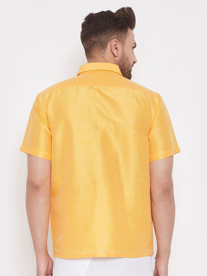VASTRAMAY Premium Spread Collar Casual Shirt