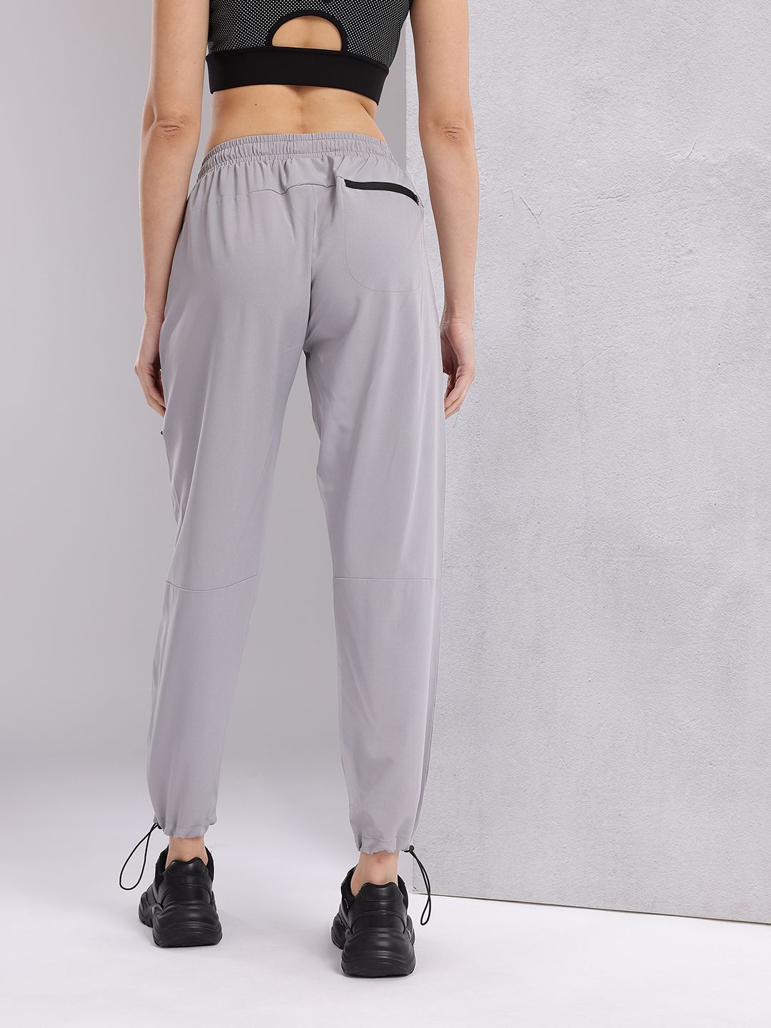 HRX by Hrithik Roshan Women Mid-Rise Regular Fit Running  Joggers with Toggle Hem
