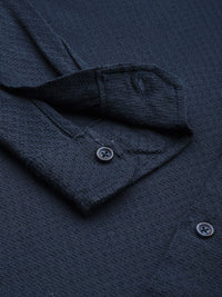 The Indian Garage Co Men Relaxed Fit Solid Dobby Resort Wear Shirt