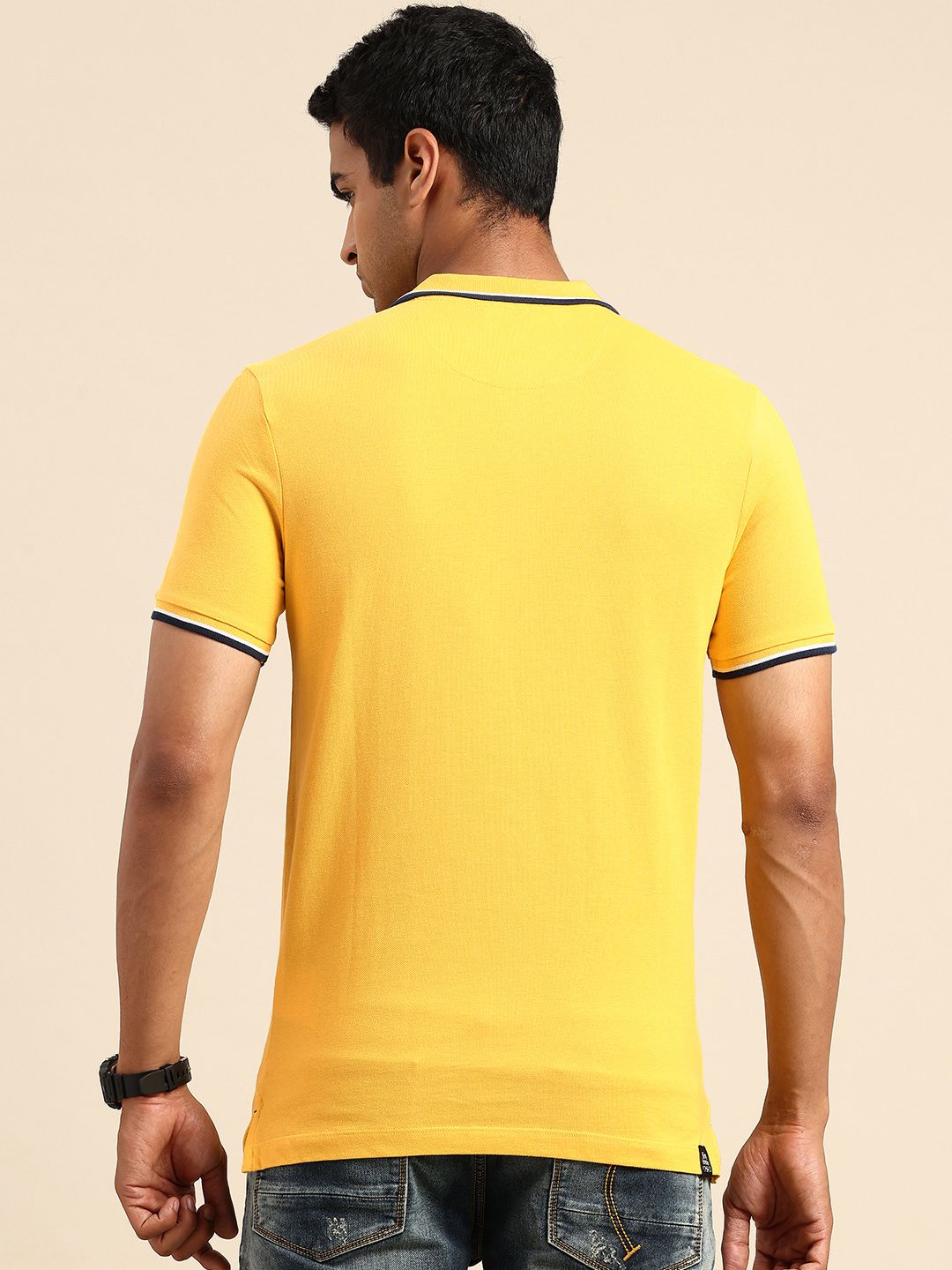 Being Human Polo Collar Pure Cotton T-shirt