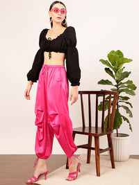 STREET 9 Women Relaxed Loose Fit High-Rise Joggers