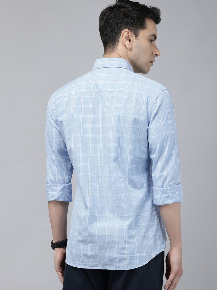 Park Avenue Pure Cotton Slim Fit Checked Shirt