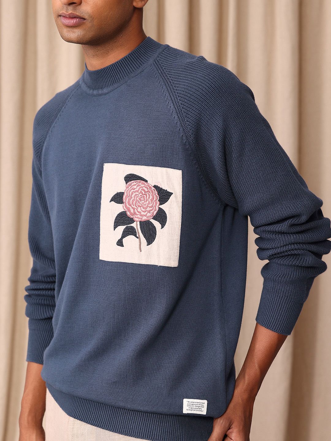 Mr Bowerbird Pure Cotton Floral Patch Work Oversized Pullover Sweaters