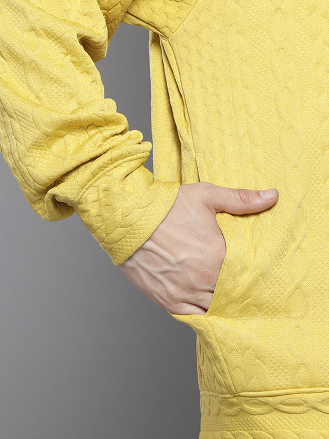 The Indian Garage Co Oversized Self Design Sweatshirt