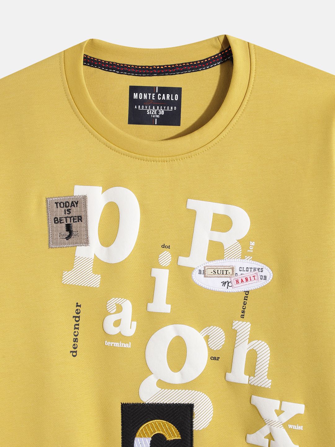 Monte Carlo Kids Boys Typography Printed Sweatshirt