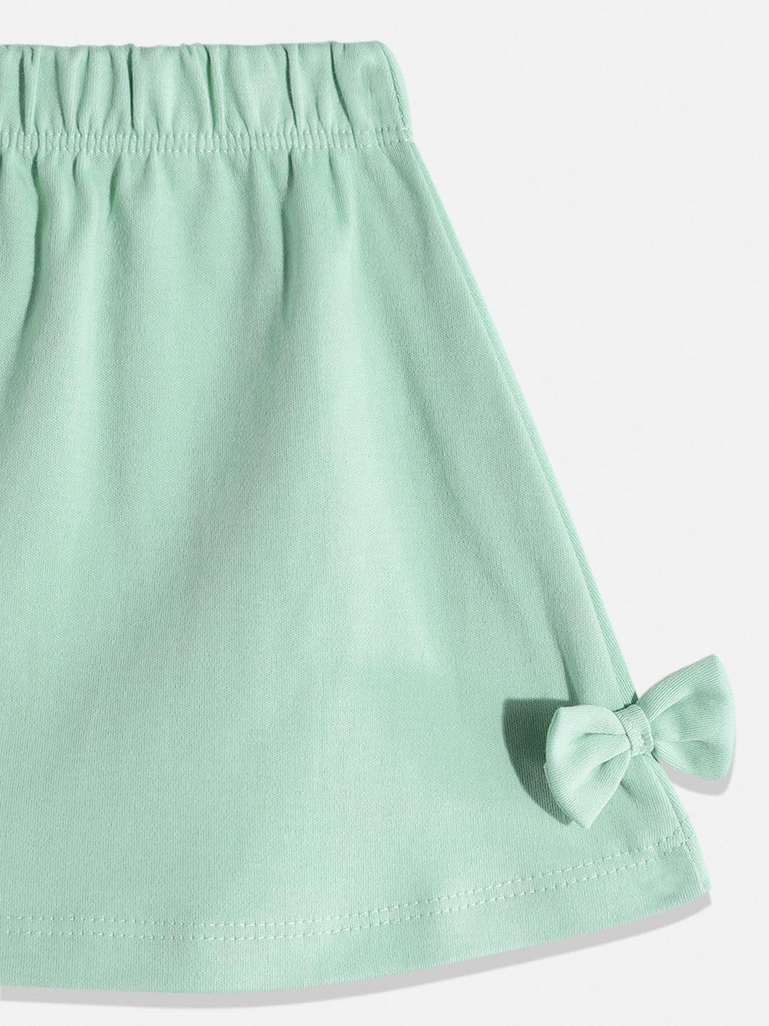 Moms Love Infant Girls Pure Cotton Printed Top with Skirt