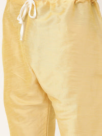 SOJANYA Mandarin Collar Silk Blend Regular Kurta With Churidar & Nehru jacket
