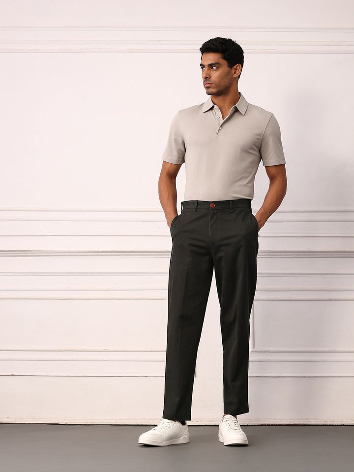 Mr Bowerbird Men Mid-Rise Liberal Fit Heritage Trousers