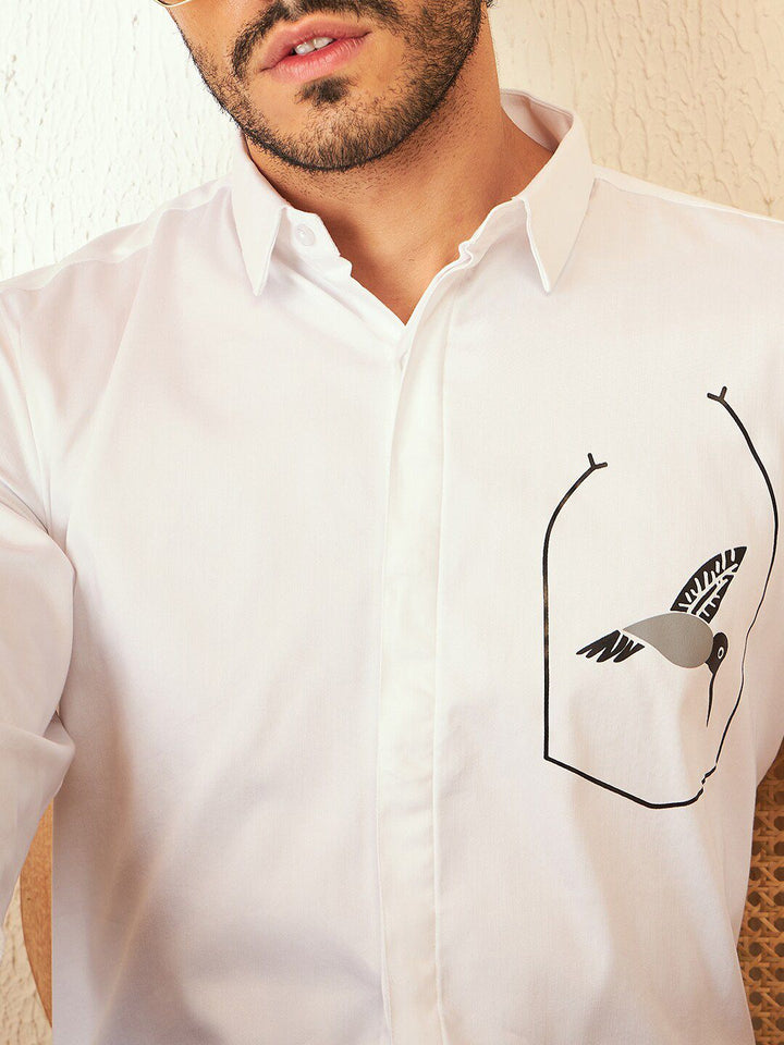 DENNISON Smart Printed Casual Shirt