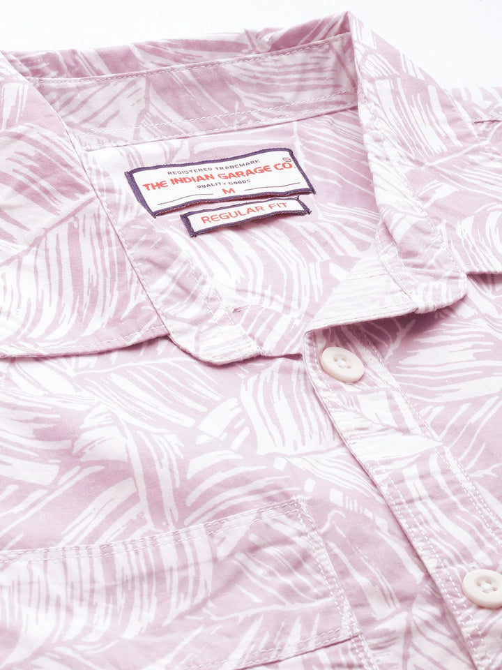 The Indian Garage Co Abstract Printed Pure Cotton Casual Shirt