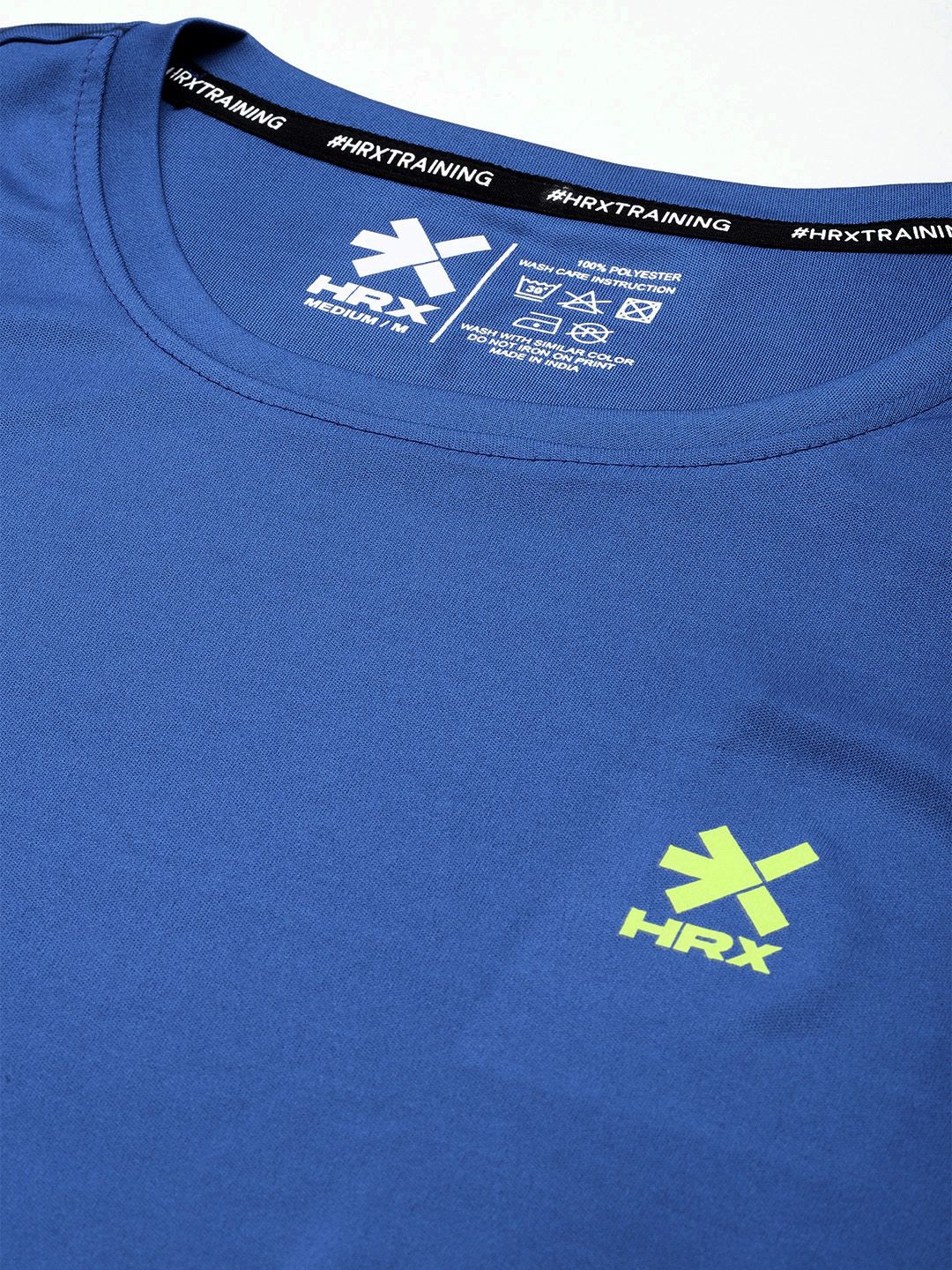 HRX by Hrithik Roshan Rapid-Dry Striped Training T-shirt