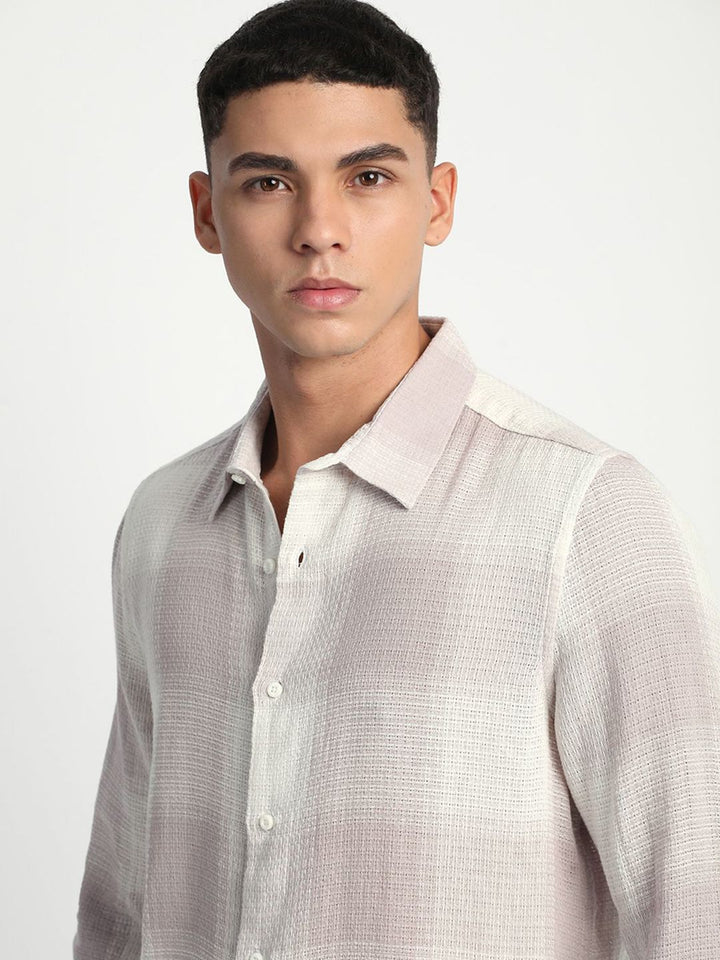 THE BEAR HOUSE Men Slim Fit Checked Casual Shirt