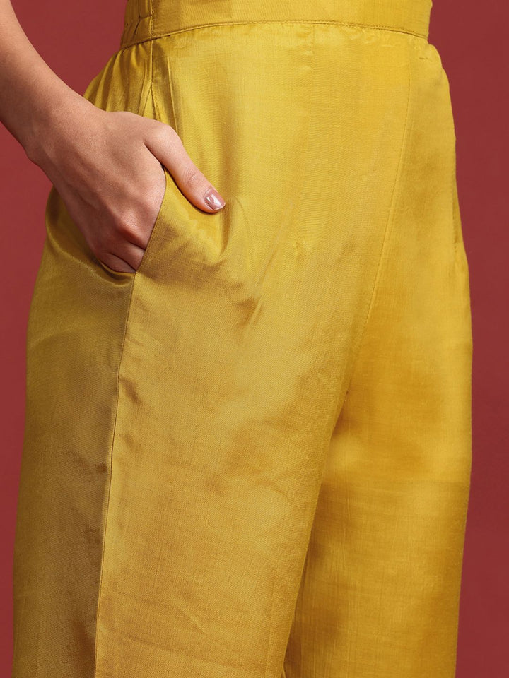 Indo Era Floral Embroidered Sequinned Kurta With Trousers & Dupatta