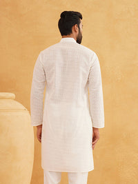 SOJANYA Ethnic Motifs Embroidered Pure Cotton Kurta