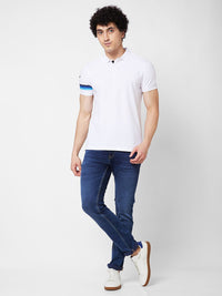 SPYKAR Polo Collar Short Sleeves Cotton Slim Fit T-shirt