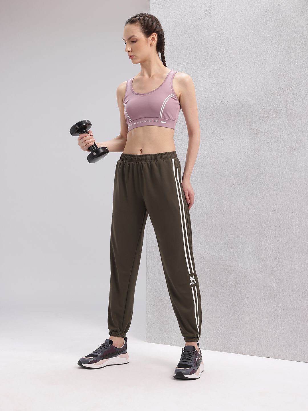 HRX by Hrithik Roshan Women Side Stripe Training Joggers