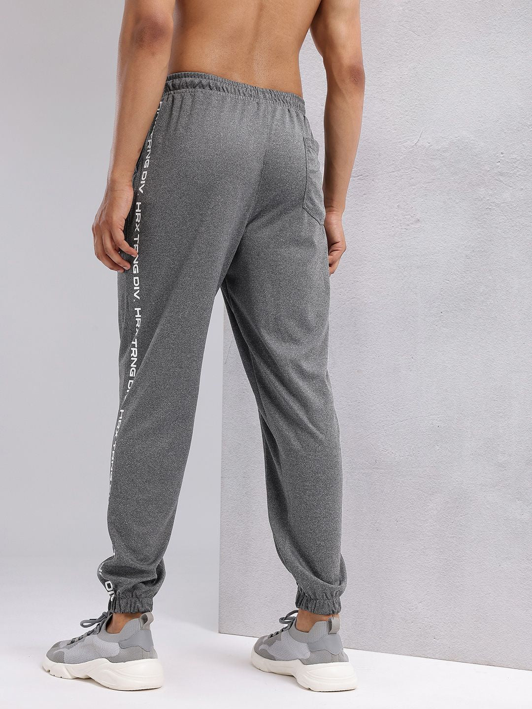 HRX by Hrithik Roshan Men Typography Print Mid-Rise Rapid-Dry Running Joggers