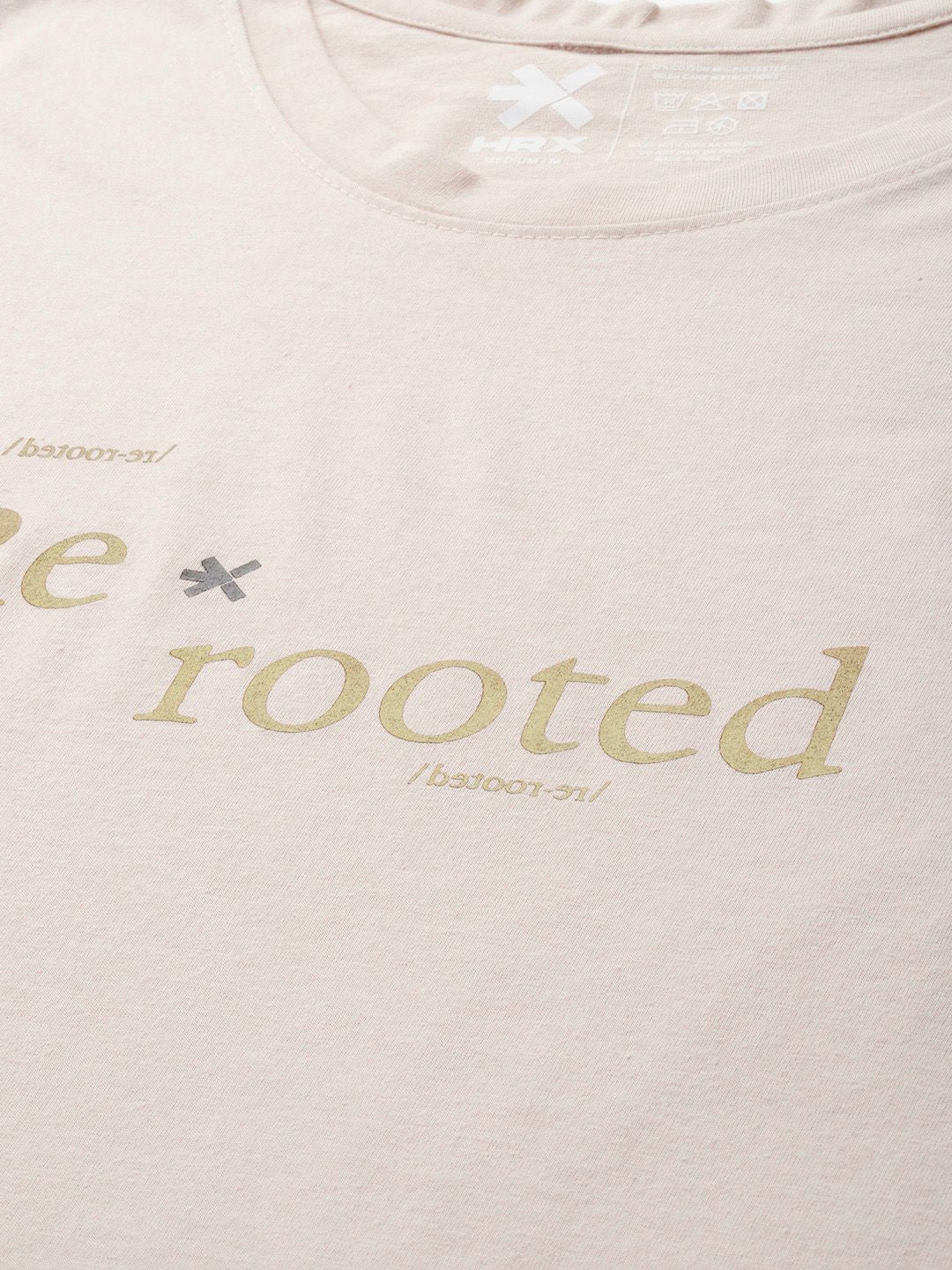 HRX by Hrithik Roshan Typography Printed Yoga T-shirt