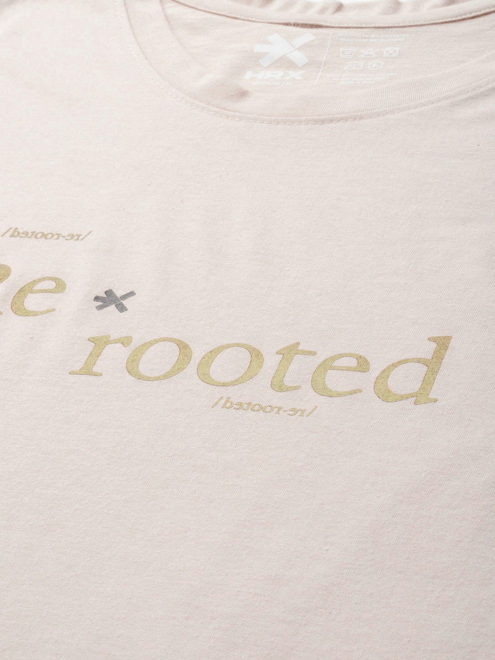 HRX by Hrithik Roshan Typography Printed Yoga T-shirt